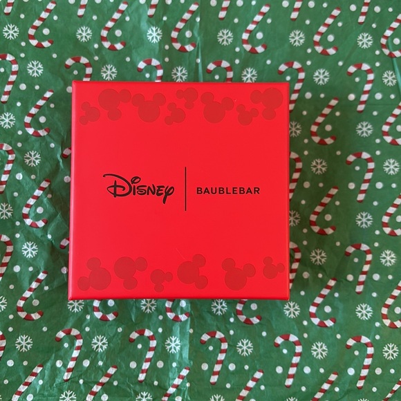 Disney X Baublebar Holiday Mickey Mouse Enamel Santa Clause Statement Earrings - Picture 4 of 6